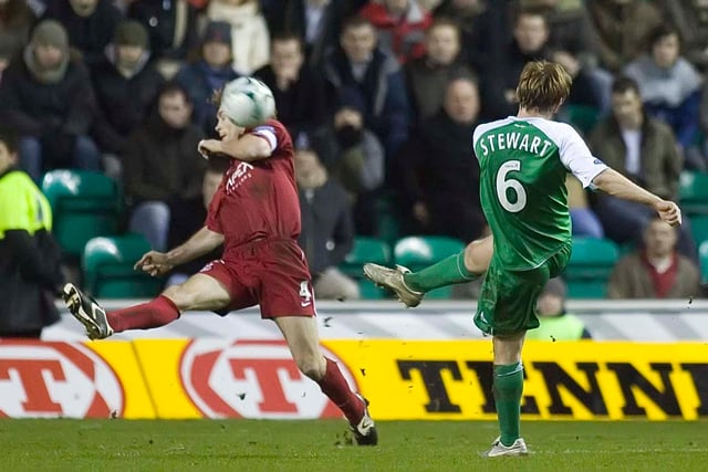 "Goodness me! That, is a beauty!" cried the commentator as Michael Stewart volleyed a first-time effort into the net from Liam Miller's corner in a 4-1 Scottish Cup third round replay win in January 2007