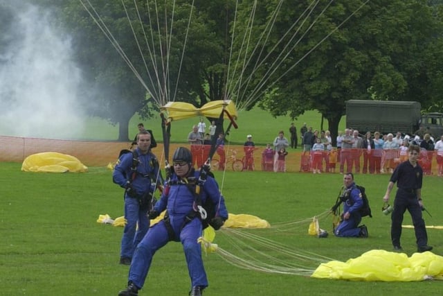 Parachute teams were a popular part of the programme of events (Pic: Fife Free Press)