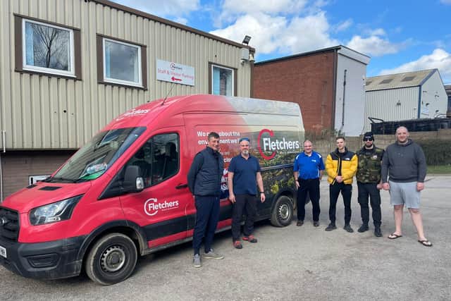 Three vans set off from skip firm Fletchers in Darnall on a non-stop, 20-hour trip.
