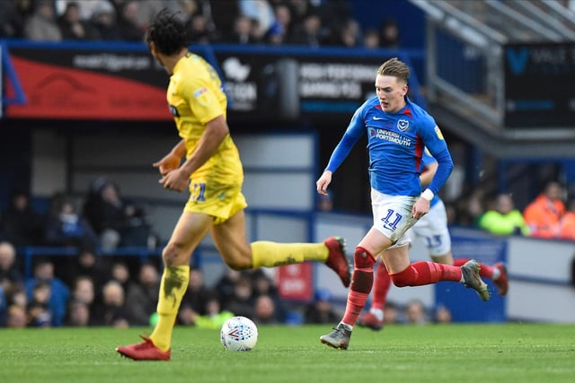 Pompey's best performer of the season, according to whoscored.com. The Irishman has averaged a match rating of 7.29 from 33 appearances