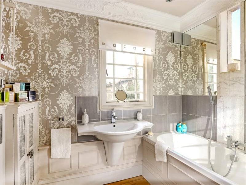With bath and shower facilities.