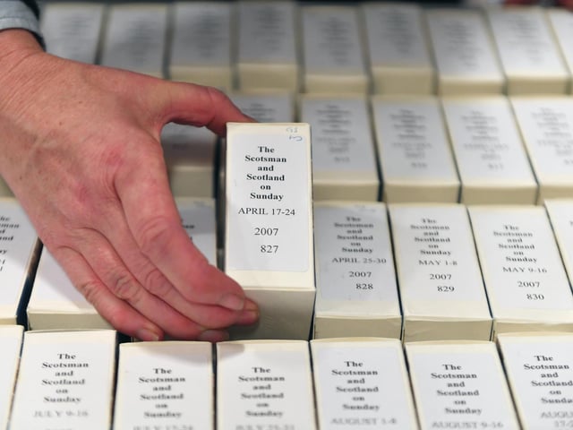 Microfiche archives.