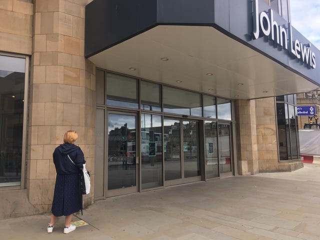 Social distancing measures were in place such as 'customer service hosts' were assigned to welcome customers into the store and answer any questions