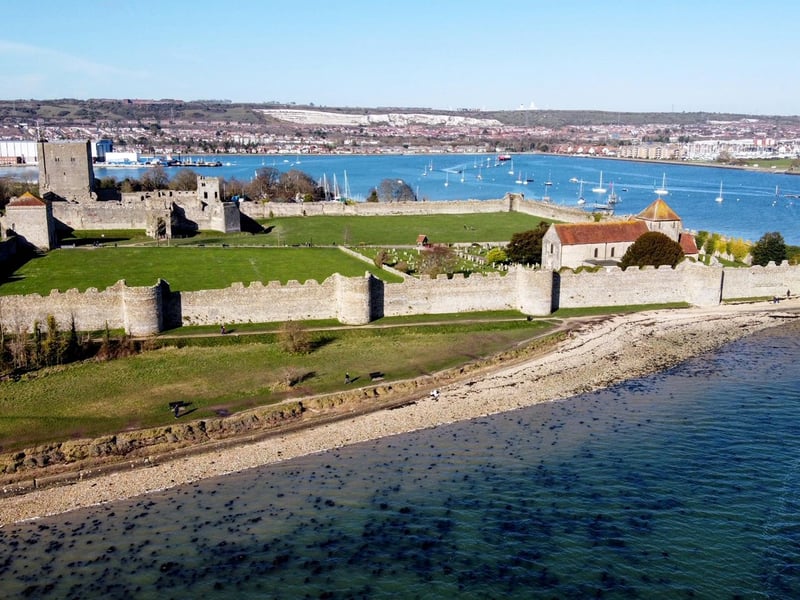 Portchester Castle and coastal path is the perfect place to take a stroll taking in some history, stunning scenery and opportunities to explore all year round. It is so picture perfect and most certainly one of my favorite places to visit.
Along the route from the castle there are two play parks as well as a take away cafe. You can also follow the coastal path all the way along to the Salt Cafe and beyond all the way to Cams Hill if you feel like it. It is the perfect mix of trees and coast. 
Picture by Jo Bryant. Instagram: @jobryantphotography