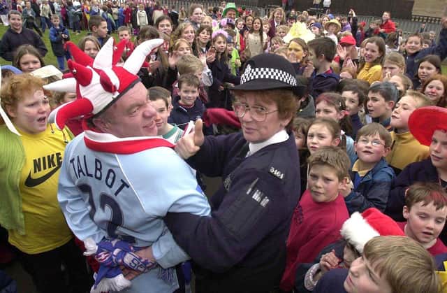 Comedy capers for Red Nose Day in 2001 - who can you spot?