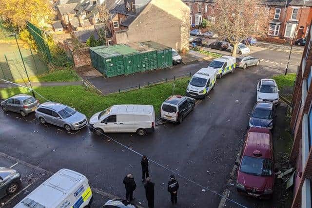 A murder probe is continuing today after the death of a 28-year-old man who was found injured in Club Garden Road, Highfield, Sheffield, yesterday