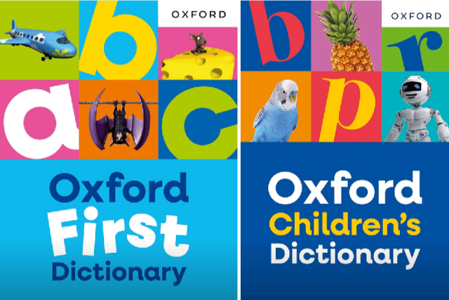 The new editions include the Oxford Children’s Dictionary, the Oxford Children’s Thesaurus, the Oxford First Dictionary and the Oxford First Thesaurus
