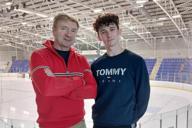 Christopher Dean OBE and Billy Wilson French at iceSheffield