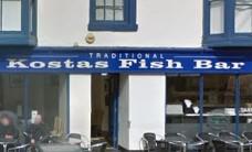 Kostas Fish Bar, North Parade, Matlock, DE4 3NS. Rating: 4.5 out of 5 (based on 887 Google reviews). "Typically British fish and chip, dine in or take away. Clean, well run, well cooked meal."