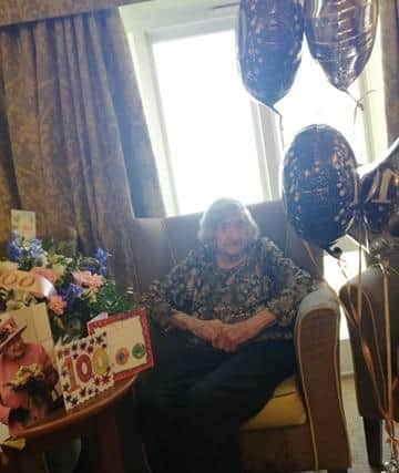 Joyce Berber who celebrated her 100th birthday