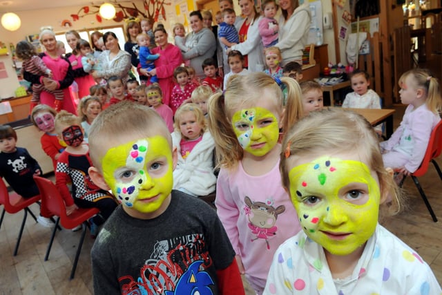 Youngsters at Westoe Village Kindergarten held a pyjama party in aid of Children in Need nine years ago. Can you spot someone you know?