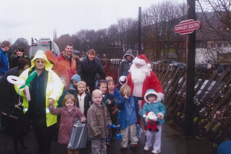 Rotary Club of Bakewell arranged for children from Great Longstone School to meet Father Christmas at Peak Rail Rowsley South Station in 2007