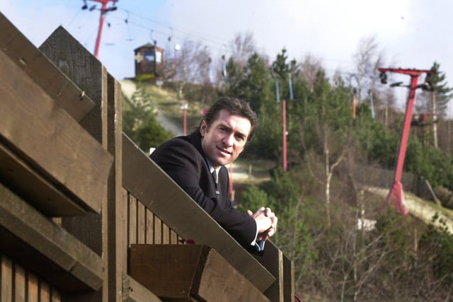 John Fleetham, owner of Sheffield Ski Village, in January 2003