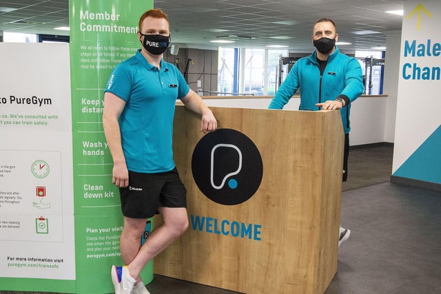 Members at Pure Gym West have returned to the gym today for the first time since the start of lockdown.