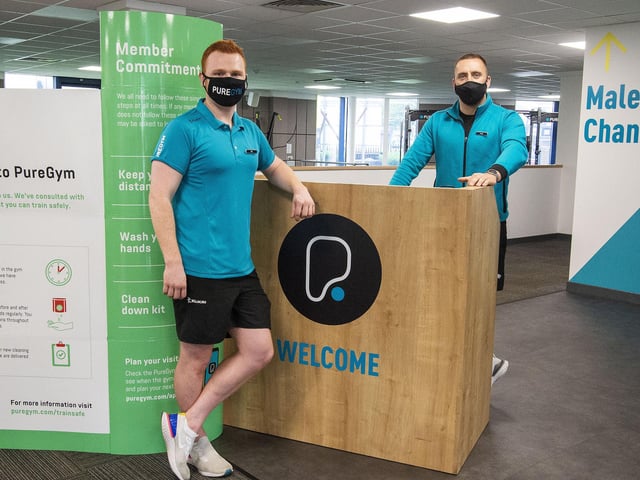 Members at Pure Gym West have returned to the gym today for the first time since the start of lockdown.