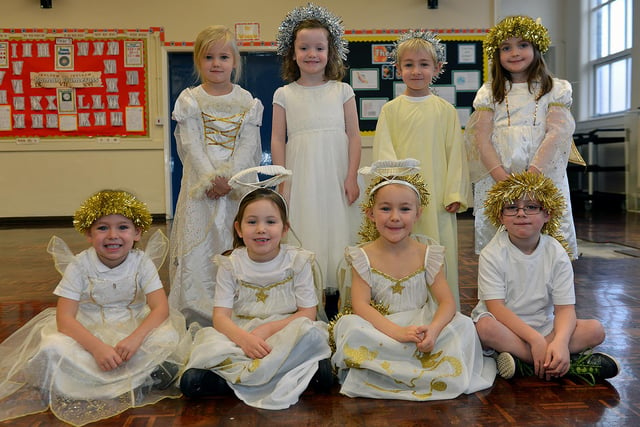Angels from St Cuthberts Primary School. Can you spot someone you know?