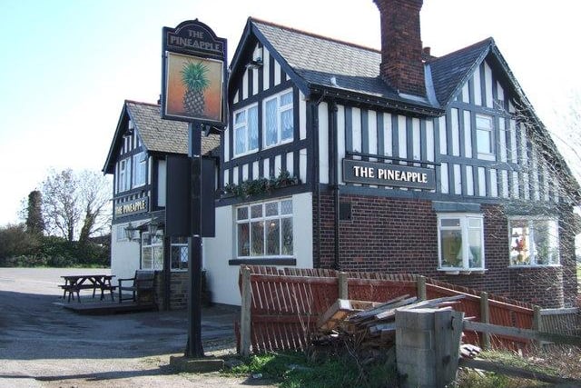 How The Pineapple pub, on the A655 at Warmfield, used to look.