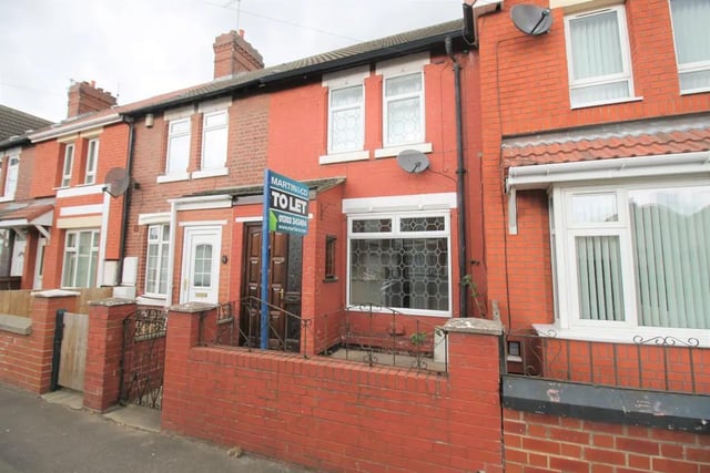 A two bedroom house in Bentley; it is valued at a price of £70,000.