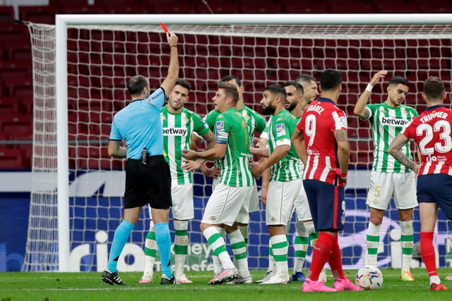 The ex-Barcelona man isn't having the best of times of it back in La Liga, where his side have lost seven of their eleven league games so far this season. He was sent off in an early-season clash against Atletico Madrid.