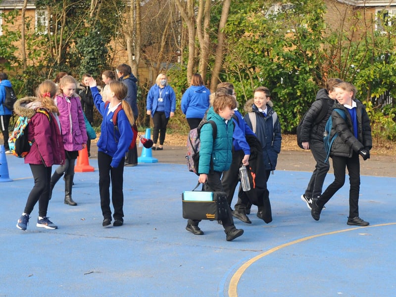 Pupils return to Gomer Junior School in Gosport