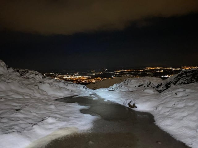The view from Arthur's Seat earlier today captured by Adam Matthews on his morning climb.