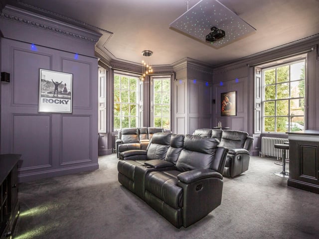 A fantastic dual aspect reception room with bay window including original shutters and electric blackout blinds. Ornate panelling to the walls, ceiling coving and deep skirting.