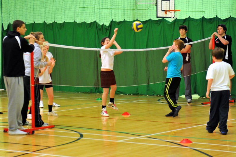Pupils from St Aidans, St. Begas, St Cuthberts and Stranton primary schools played volleyball in the 2nd Virtual Olympic walking challenge, held in the sports centre at Hartlepool 6th Form College. Were you there?