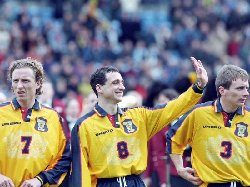 A yellow away kit for Scotland is few and far between, but the 1998 World Cup model - worn in the draw against Norway - was a sure fire winner. Original versions are available on eBay and classicfootballshirts.co.uk starting from £59.99.