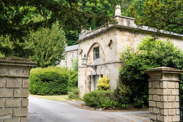 Grade II listed Willersley Castle stands in 60 acres with a gate lodge, stable block and swimming pool.