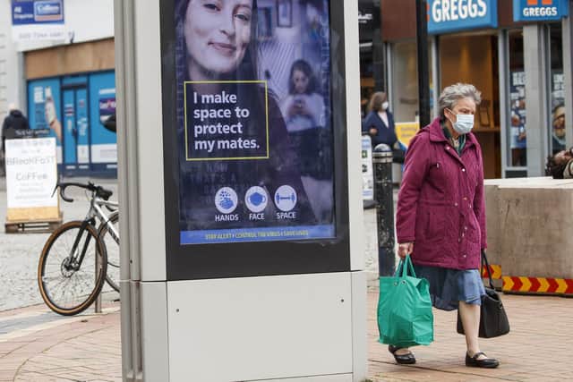 A government health warning is displayed in Sheffield (photo: Danny Lawson/PA Wire).