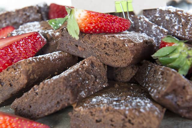 Chocolate brownies at The Grind, Kelham Island. Picture: Dean Atkins.