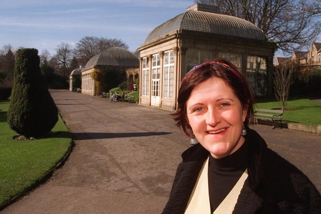 Pictured in the Sheffield Botanical Gardens, is Cathy Batchelar the new project development officer who will lead the multi-million pound lottery project  at the gardens in 1998