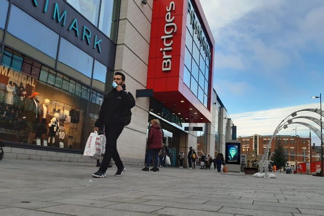 A steady stream of shoppers returned to the city centre.
