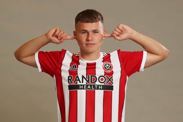 Zak Brunt of Sheffield United: Simon Bellis/Sportimage
