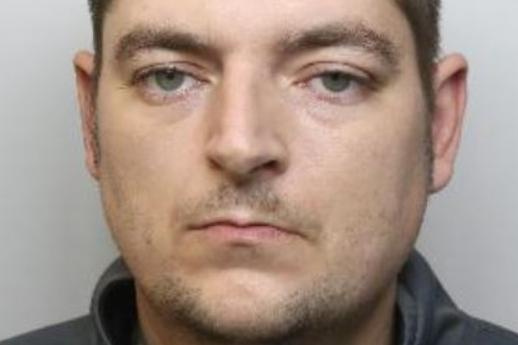 Pictured is Benjamin Mellor, aged 31, of Gresley Road, Lowedges, Sheffield, who was sentenced at Sheffield Crown Court to six years of custody with an additional extended custodial licence term of four years after he admitted two counts of theft, two counts of robbery and three counts of fraud with stolen bank cards. The court heard how armed robber Mellor was jailed after he waved a knife at two women and demanded money as they were making their way to work. Mellor, who has previous convictions, pleaded guilty to the two counts of robbery and he also admitted three counts of fraud from December 2021, as well as two counts of theft after he stole chocolates from a McColls store in November 2021.