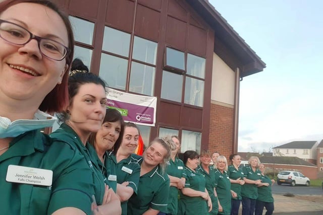Lesley Graham: This is only part of the team at harton grange who are so dedicated to looking after our families and keeping us informed about their welfare. They're all stars.