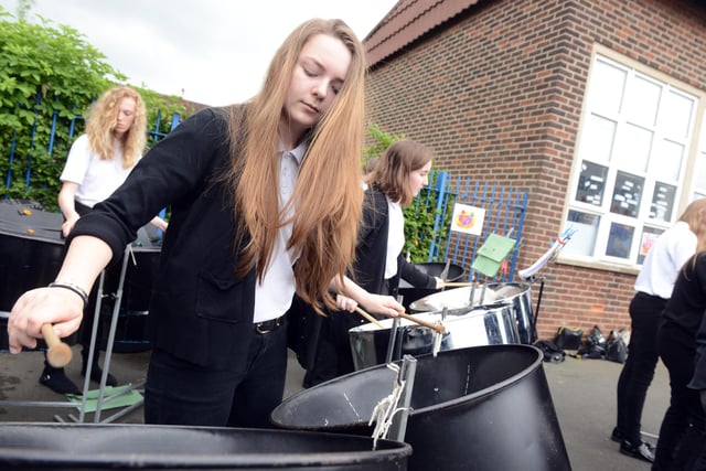 Having a magical musical time at a school fun day five years ago. Were you involved?