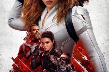 Black Widow (12A) - Scarlett Johansson may have popped her clogs at the end of Avengers: Endgame but this film takes place well before that sad incident. Here we meet the "family" which helped shape her life as a top assassin  and an Avenger.
It features a top turn from Stranger Things' star David Harbour as Captain America's communist cousin Red Guardian and another dodgy accent for profession cockney geezer Ray Winstone.