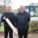 Richard Griffiths, a Yorkshire Cricket Foundation volunteer, alongside Bob Yardley, 69, events co-ordinator for the Sheffield Cricket Lovers’ Society, and Brian Sanderson