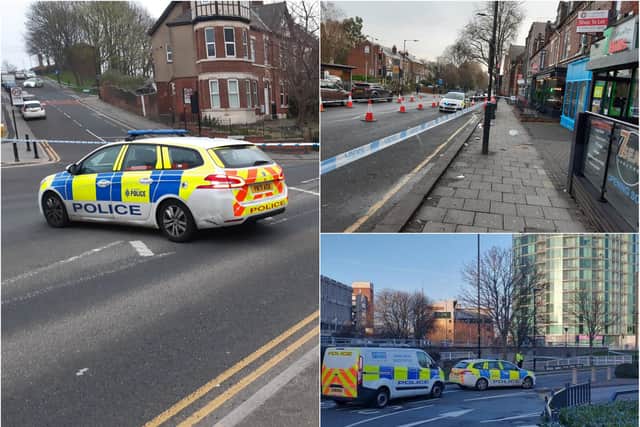 Investigations have been launched into a spate of recent shootings in Sheffield which cars were fired at