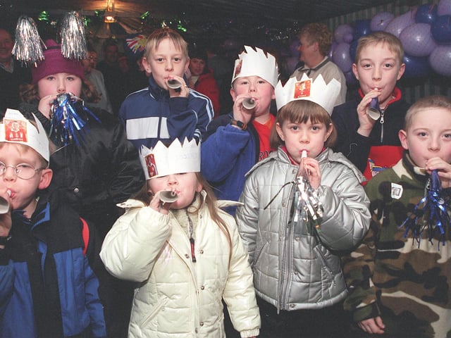 Youngsters from Sycamore Grove, Cantley, Doncaster at their Millennium street party.