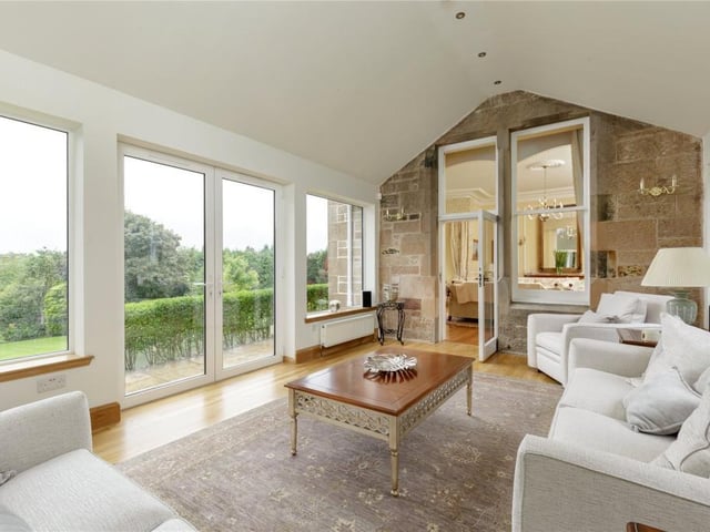 This gorgeous Perthshire property has seven bedrooms and is on the market for offers over £1,800,000. It's a Victorian house set in 1.8 acres of immaculate gardens.
