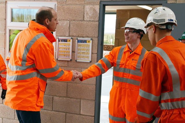 The Duke of Cambridge visits Tarmac's national skills and safety park to officially open the centre. 