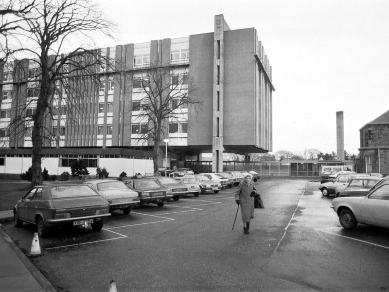 Exterior of Liberton hospital in Edinburgh, scene of an outbreak of food poisoning in December 1985.