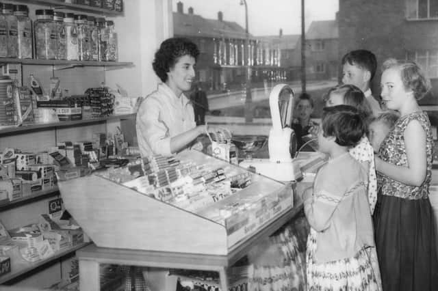 Brockley Whins sweet shop in 1962. Does this bring back happy memories?