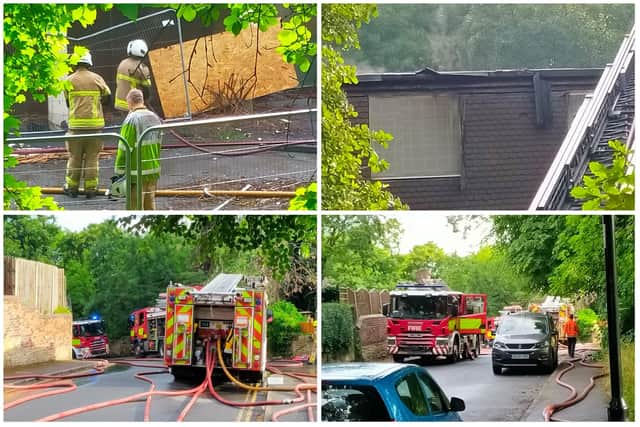 A derelict care home on Crabtree Road, near Fir Vale, Sheffield, went up in flames overnight