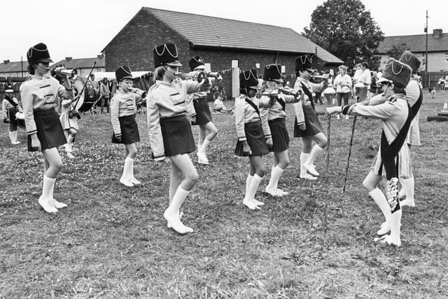 Fellgate Falcons Jazz Band entertain the crowd at Boldon CA Cricket Club at their annual summer fair. Who can tell us which year this is?