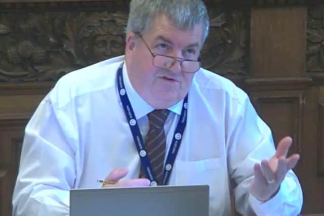 Coun Bryan Lodge, co-chair of Sheffield City Council's finance sub-committee