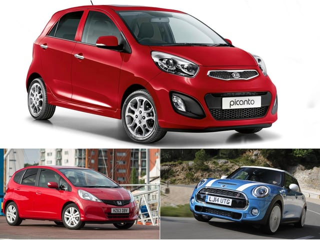 Korea and Japan lead the way in the supermini segment, joined by the British-built Mini.
Kia Picanto (2011 - 2017) 98.5%; Honda Jazz (2008 - 2014) 98.0%; Mini hatchback petrol (2014-) 97.3%