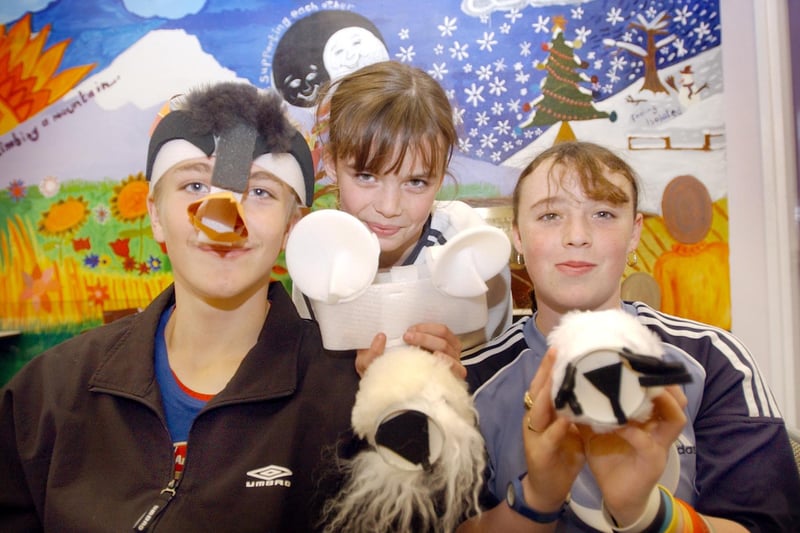 Making polar bear masks at the Central Library in 2005. But who is in the picture?